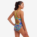 FUNKITA Girl`s Diamond Back One Piece Choppy Waters