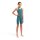 ARENA Powerskin Impulso Open Back JR Biscay Bay - Cherry