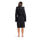 ARENA Team Stripe Robe Bademantel Black-White