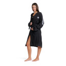 ARENA Team Stripe Robe Bademantel Black-White