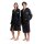 ARENA Team Stripe Robe Bademantel Black-White