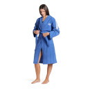 ARENA Team Stripe Robe Bademantel Royal-White