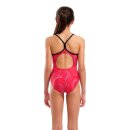 ARENA Team Badeanzug Fireflow Lightdrop Back Girl Black - Team Red