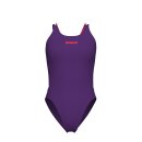 Tech Multi Solid Plum-BrightCoral Womens Arena Schwimmanzug