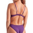 Tech Multi Solid Plum-BrightCoral Womens Arena Schwimmanzug