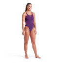 Tech Multi Solid Plum-BrightCoral Womens Arena Schwimmanzug