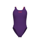 Tech Multi Solid Plum-BrightCoral Womens Arena Schwimmanzug