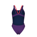 Tech Multi Solid Plum-BrightCoral Womens Arena Schwimmanzug