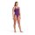 Tech Multi Solid Plum-BrightCoral Womens Arena Schwimmanzug