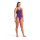 Tech Multi Solid Plum-BrightCoral Womens Arena Schwimmanzug