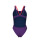 Tech Multi Solid Plum-BrightCoral Womens Arena Schwimmanzug