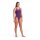 Tech Multi Solid Plum-BrightCoral Womens Arena Schwimmanzug 42