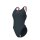 Tech Multi Solid Asphalt-BrightCoral Womens Arena Schwimmanzug