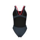 Tech Multi Solid Asphalt-BrightCoral Womens Arena Schwimmanzug 30