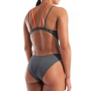 Tech Multi Solid Asphalt-BrightCoral Womens Arena Schwimmanzug 30