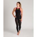 ARENA W PSKIN R-EVO Open Water Open Back Black Fluo Yellow 30