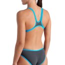 One Biglogo Asphalt Turquoise Arena Schwimmanzug