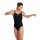 Pro Solid Black White Arena Womens Team Schwimmanzug