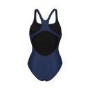 Pro Solid Navy White Arena Womens Team Schwimmanzug