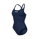 Pro Solid Navy White Arena Womens Team Schwimmanzug