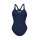 Pro Solid Navy White Arena Womens Team Schwimmanzug