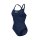 Pro Solid Navy White Arena Womens Team Schwimmanzug