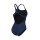 Pro Solid Navy White Arena Womens Team Schwimmanzug
