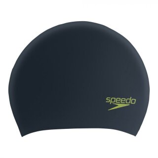 SPEEDO Badekappe Long Hair JUNIOR Schwarz/Gelb