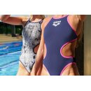 One Biglogo Navy FluoPink Arena Schwimmanzug 42