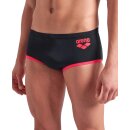 Arena MensOne Low Waist Short Biglogo Black FluoRed
