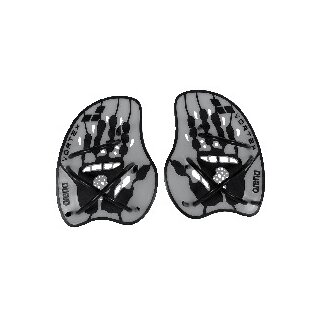 Vortex Evolution Hand Paddle Silver Black Größe M