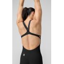 Fastskin Pure Valor 2.0 Openback Kneeskin Black Multi Wettkampfanzug