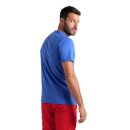 Unisex Team T-Shirt Panel Royalblau XXL