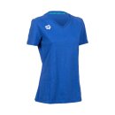 Womens Team T-Shirt Panel Weiss Royal S