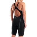 Powerskin Veloce Open Back Black Teal Arena Wettkampfanzug