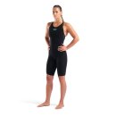 Powerskin Veloce Open Back Black Teal Arena Wettkampfanzug