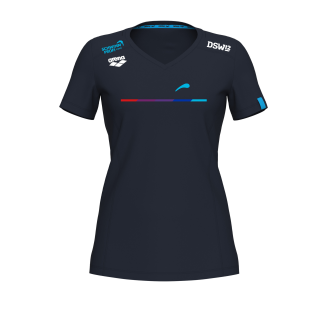 ARENA Damen Team T-Shirt Panel Navy Darmstadt