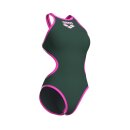 One Biglogo Dark Sage - Shocking Pink Arena Schwimmanzug