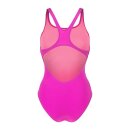 Pro Solid Very Fuchsia - Team Green Arena Womens Schwimmanzug