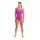 Pro Solid Very Fuchsia - Team Green Arena Womens Schwimmanzug