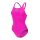 Pro Solid Very Fuchsia - Team Green Arena Womens Schwimmanzug