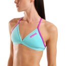 ARENA Solid Tie Back Top Water - Very Fuchsia Bikinioberteil
