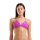 ARENA Solid Tie Back Top Very Fuchsia - Team Green Bikinioberteil