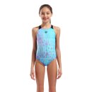 Arena Girl Multi Colors Swimsuit V Back Water - Multi Black