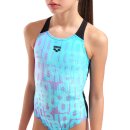 Arena Girl Multi Colors Swimsuit V Back Water - Multi Black