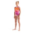 Arena Girl Multi Colors Swimsuit V Back Pink Multi - Very Fuchsia