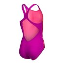 Arena Girl Multi Colors Swimsuit V Back Pink Multi - Very Fuchsia