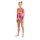 Arena Girl Multi Colors Swimsuit V Back Pink Multi - Very Fuchsia