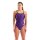 Snakeskin Lightdropback Arena Womens Schwimmanzug Black - Team Purple