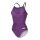 Snakeskin Lightdropback Arena Womens Schwimmanzug Black - Team Purple